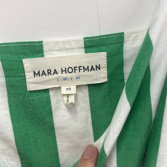 MARA HOFFMAN
ALMA DRESS GREEN AND WHITE STRIPE swim dress xs - Picture 5 of 9